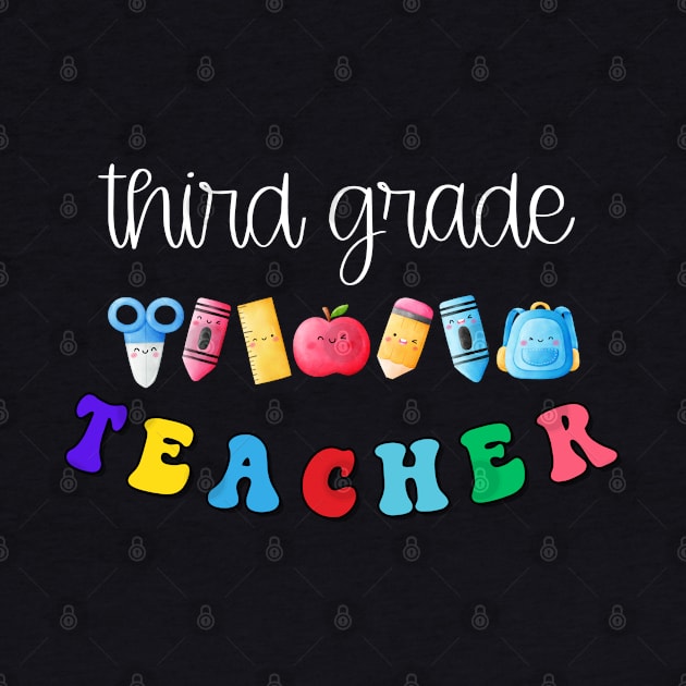 Third Grade Teacher Shirt by TeeShop Designs